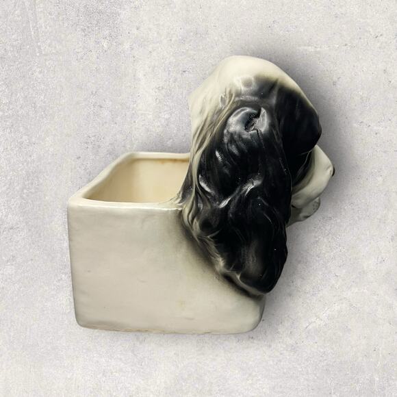 1960s Napcoware 8953 Ceramic Cocker Spaniel Dogs Planter – MCM Japan - Picture 4 of 9